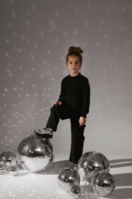 Levv longsleeve Pauli dark grey glitter