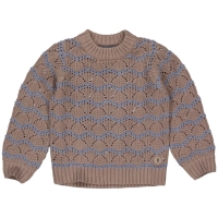 Levv knitted sweater Polly dark taupe