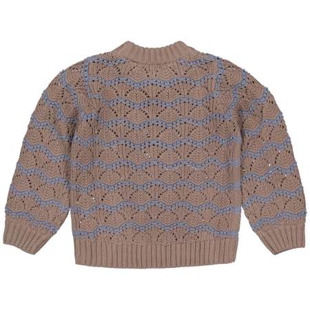 Levv knitted sweater Polly dark taupe