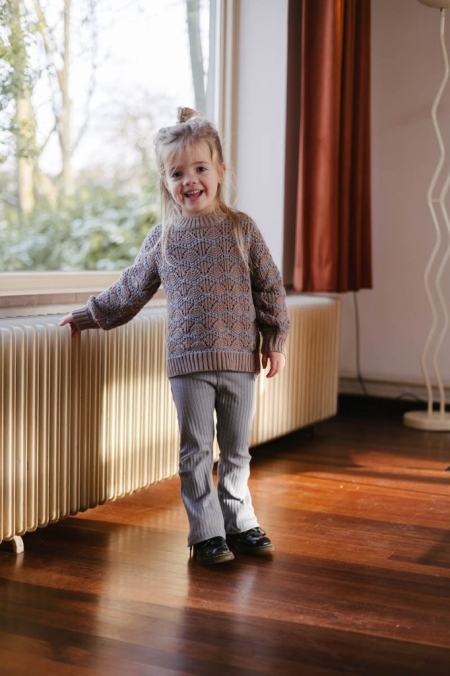 Levv knitted sweater Polly dark taupe