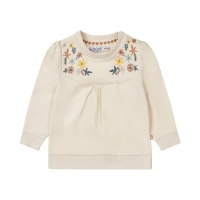Dirkje sweater off white bloemen (Q52395)