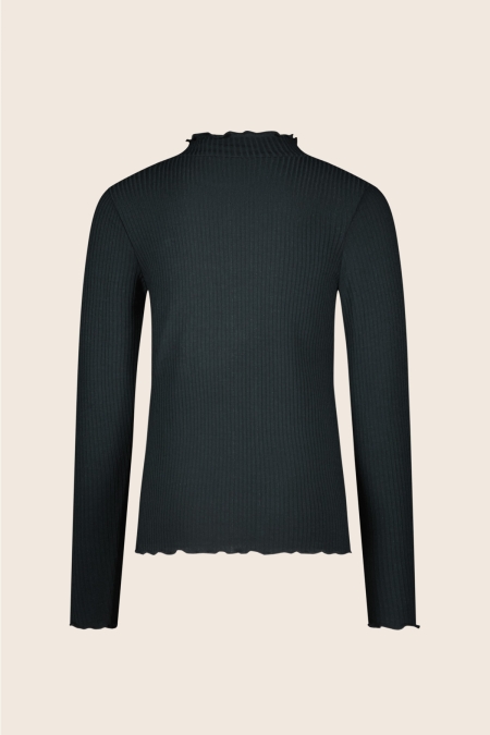 Like Flo rib longsleeve Eef antra (F508-5400-092)