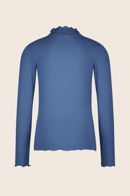Like Flo rib longsleeve Eef jeans blue (F508-5400-170)