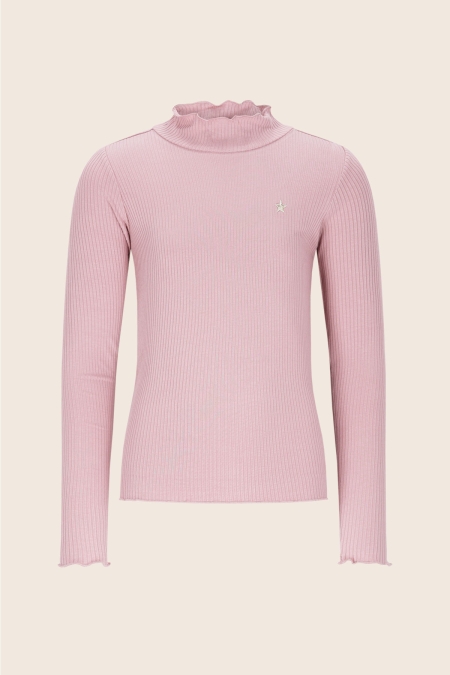 Like Flo rib longsleeve Eef old pink (F508-5400-200)