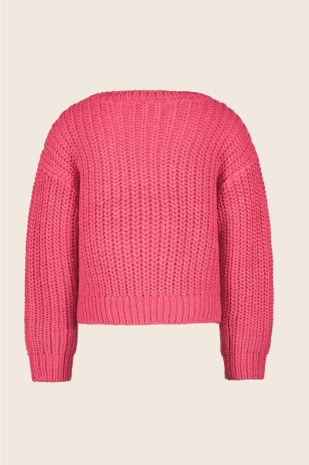 Like Flo rib sweater raspberry (F509-5309-283)