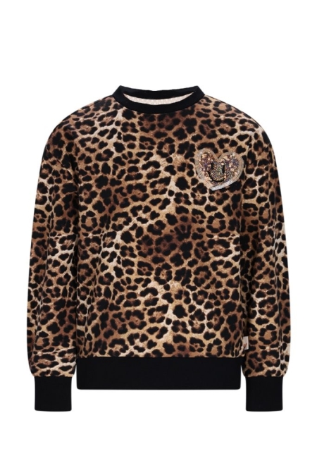 Moodstreet sweater Sky leopard (M508-5303-908)