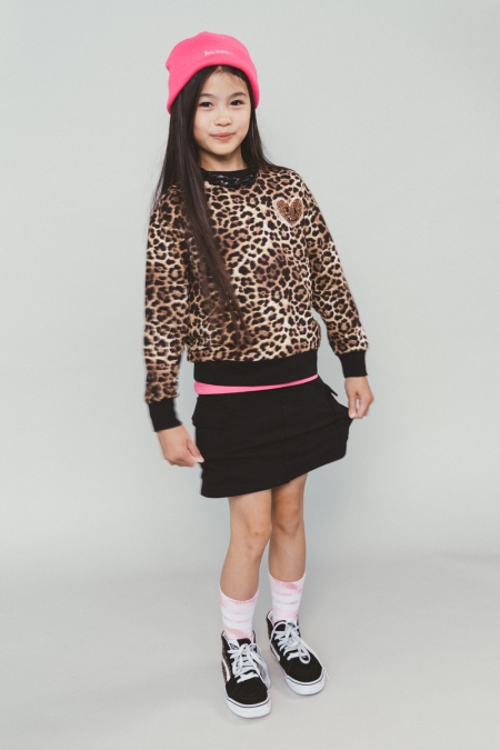 Moodstreet sweater Sky leopard (M508-5303-908)