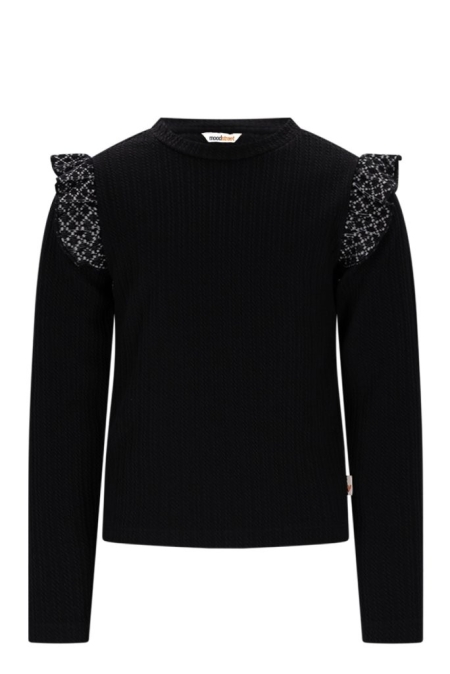 Moodstreet longsleeve Senna black (M508-5412-099)