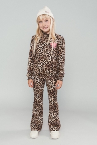 Moodstreet flared broek Bibi leopard (M508-5600-908)