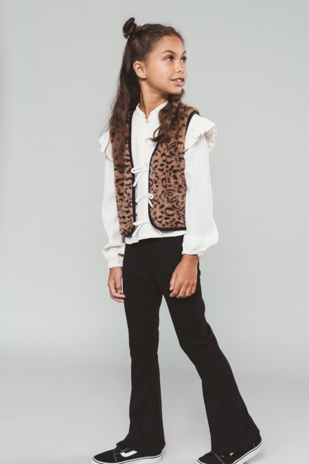 Moodstreet flared broek Bess black (M508-5602-099)