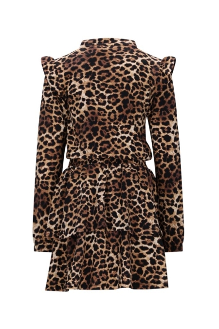 Moodstreet jurk leopard (M508-5865-908)