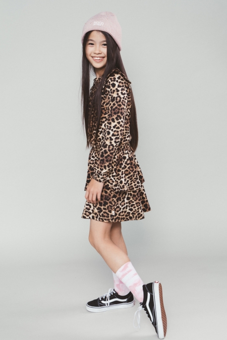 Moodstreet jurk leopard (M508-5865-908)