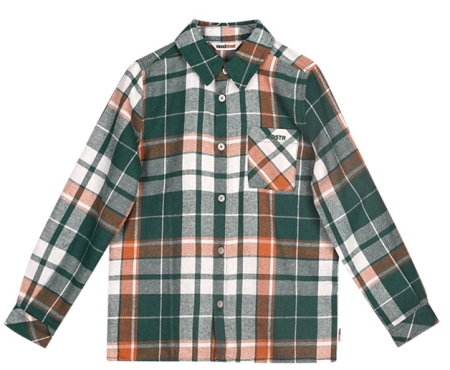 Moodstreet geruite blouse Oliver wasabi green (M508-6102-314)