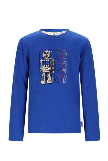 Moodstreet longsleeve Liwen robot japan sea blauw (M508-6416-155)