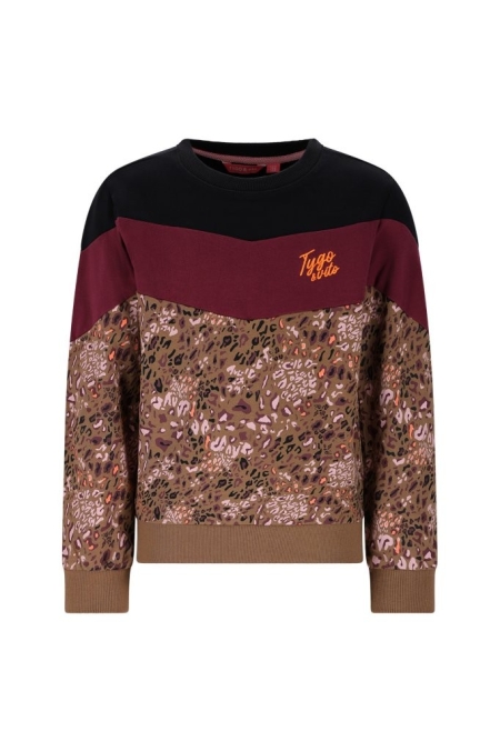 Tygo & Vito sweater Sasja black colorblock aop (X508-5303-099)
