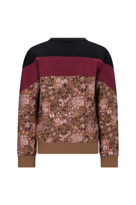 Tygo & Vito sweater Sasja black colorblock aop (X508-5303-099)