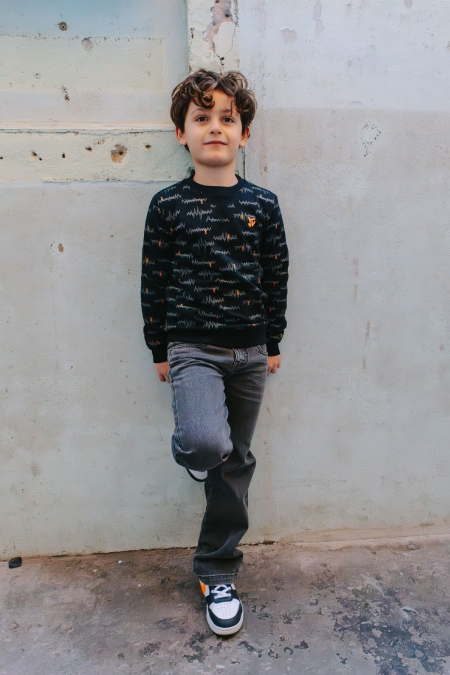 Tygo & Vito sweater Senna black print (X508-6316-099)