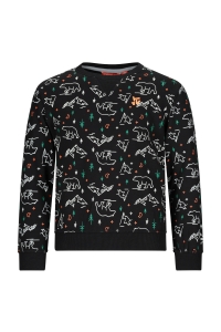 Tygo & Vito sweater Senna black aop beer (X509-6316-099)