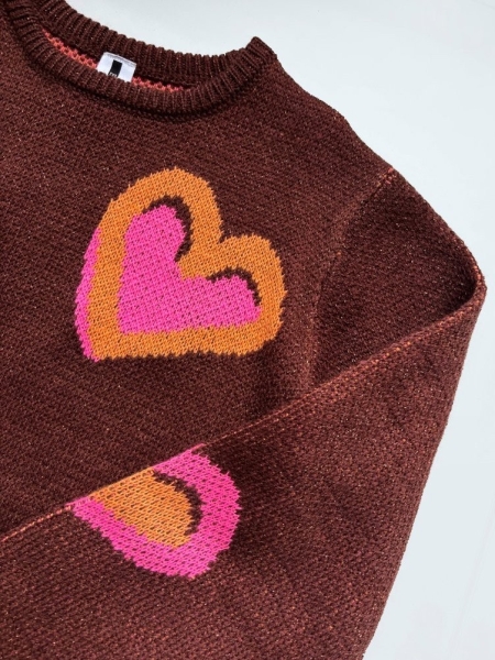 B.Nosy knitted sweater Khloe fudgsickle (Y508-5336-532)