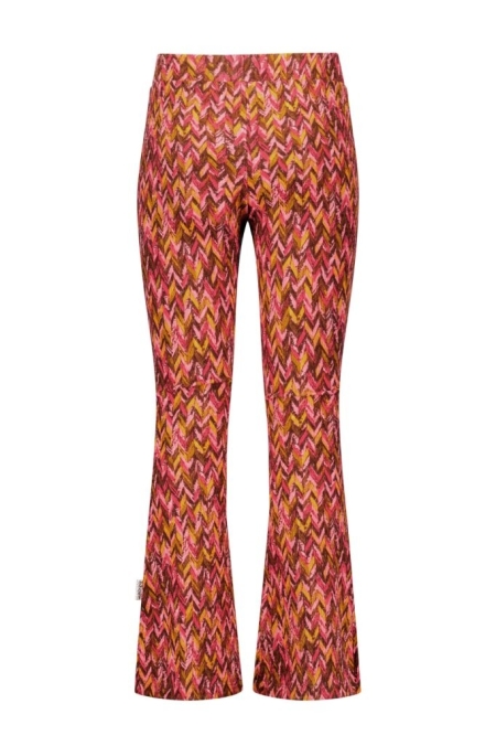 B.Nosy flared broek Pepper zigzag texas print (Y508-5620-977)