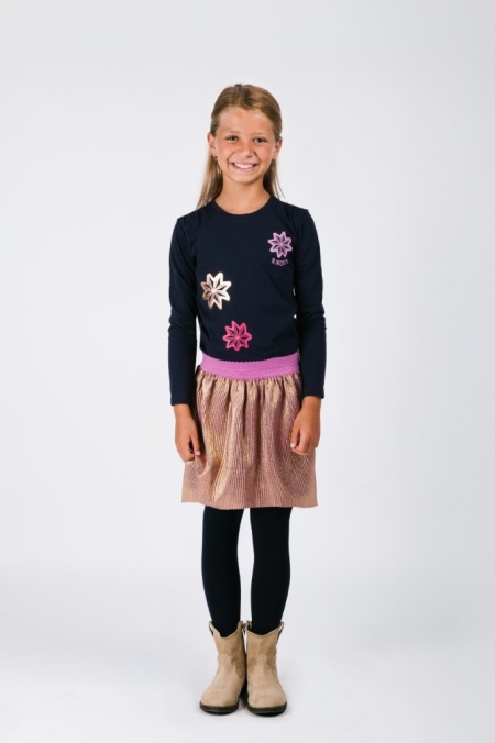B.Nosy metallic rok Roza old gold (Y508-5705-720)
