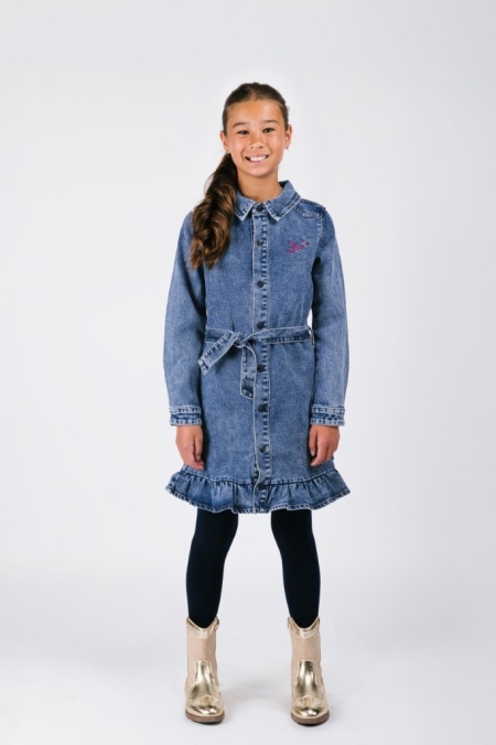 B.Nosy jurk Dilan mid blue denim (Y508-5839-107)