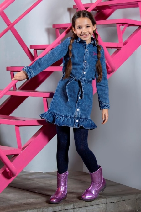 B.Nosy jurk Dilan mid blue denim (Y508-5839-107)