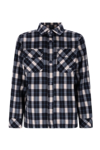 B.Nosy geruite blouse Bas navy (Y508-6120-190)