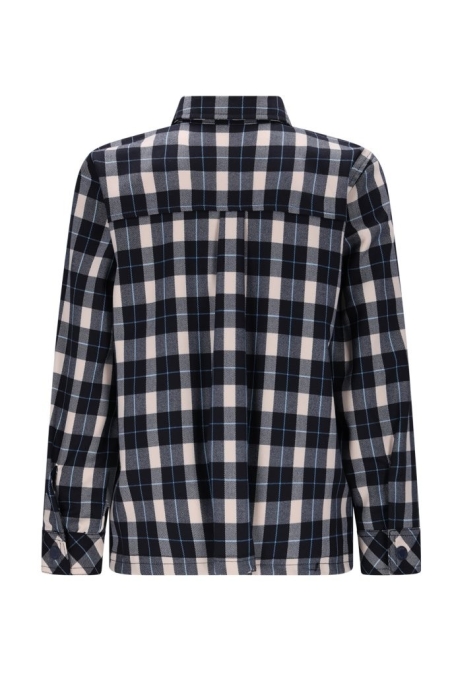 B.Nosy geruite blouse Bas navy (Y508-6120-190)