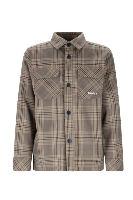 B.Nosy geruite blouse Bas jasper green (Y508-6120-314)