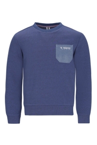 B.Nosy sweater Sven melange true blue (Y508-6329-194)