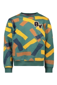 B.Nosy sweater Scott print green tapes (Y508-6340-904)