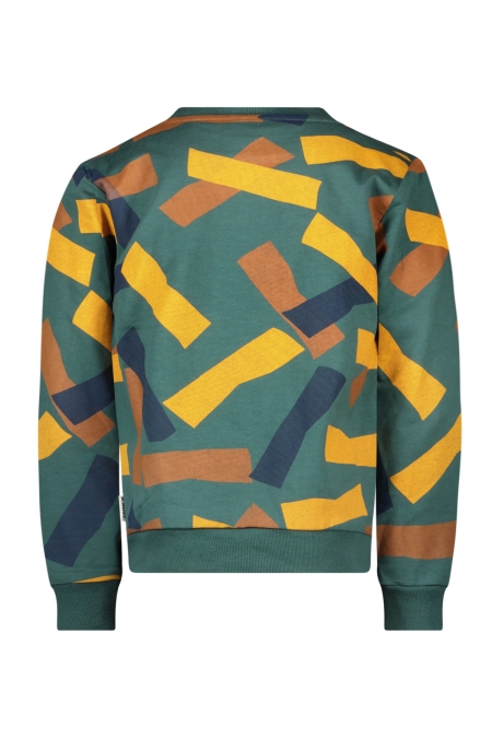 B.Nosy sweater Scott print green tapes (Y508-6340-904)