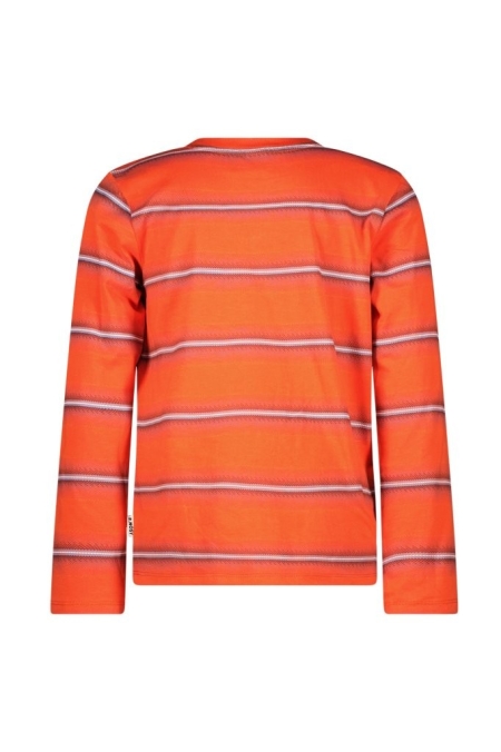 B.Nosy longsleeve Tobias gestreept red clay (Y508-6451-210)