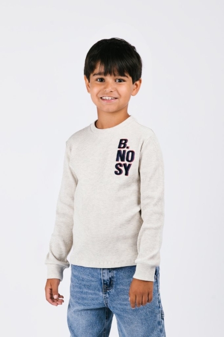 B.Nosy longsleeve Thomas ecru (Y508-6452-004)