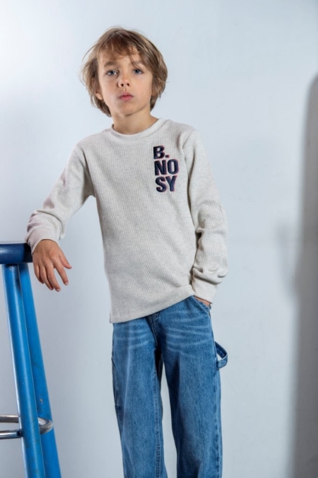B.Nosy longsleeve Thomas ecru (Y508-6452-004)