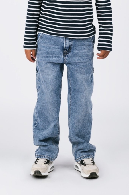 B.Nosy cargo denim broek Patty mid blue (Y508-6651-107)
