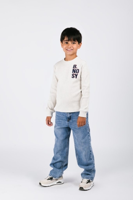 B.Nosy cargo denim broek Patty mid blue (Y508-6651-107)