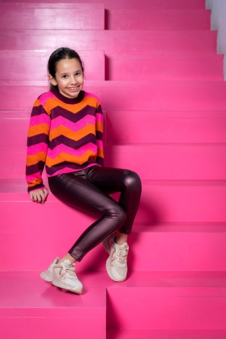 B.Nosy fake leather legging Luna fig (Y509-5524-222)