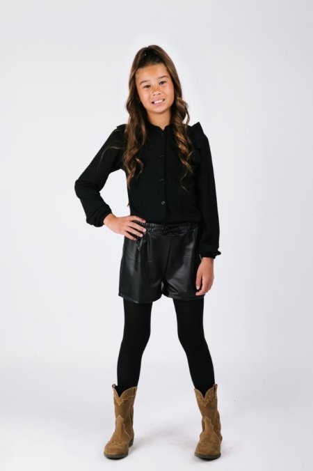 B.Nosy fake leather shorts Pam black (Y509-5608-099)