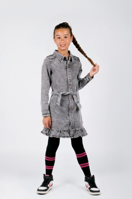 B.Nosy jurk Dailan grey denim (Y509-5839-069)