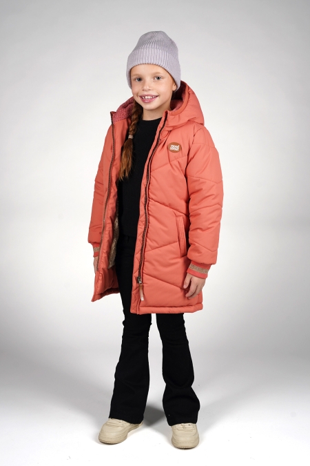 Moodstreet winterjas Jaira living coral (M507-5231-253)