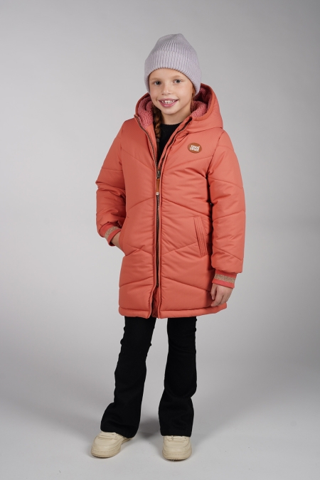 Moodstreet winterjas Jaira living coral (M507-5231-253)