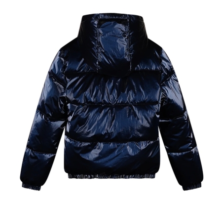 Moodstreet puffer winterjas Julie metallic navy (M407-5222-170)