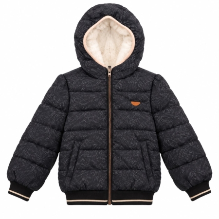 Nono reversible winterjas Bomby jet black (N207-5201-014)