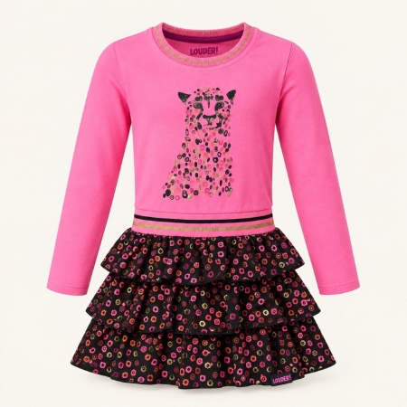 Louder! jurk Hanna bright pink