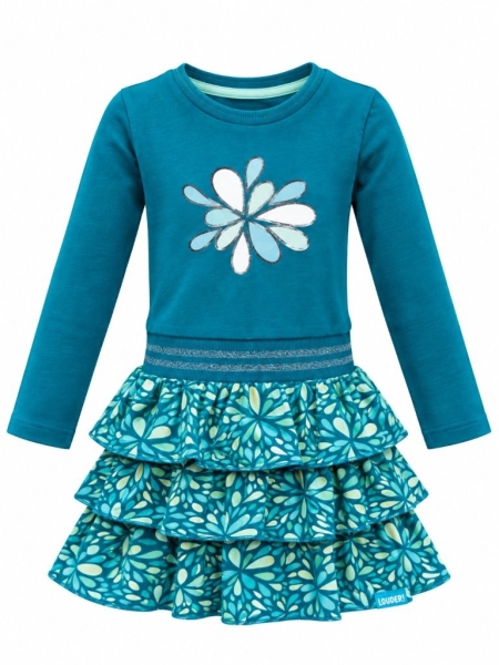 Louder! jurk Hanna exotic plume waterdrop flowers