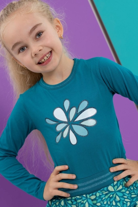 Louder! jurk Hanna exotic plume waterdrop flowers