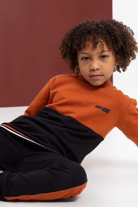 Louder! sweater Paul bombay brown black