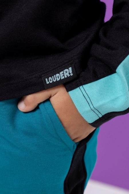 Louder! sweatpants Verdi exotic plume